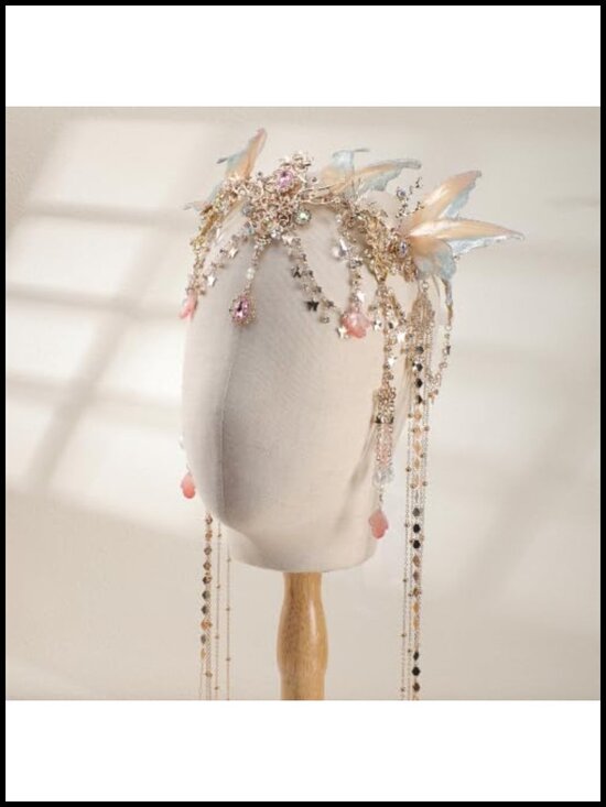 Fairy Crown Butterfly Headband Elf Ears Cosplay Costume main image 4